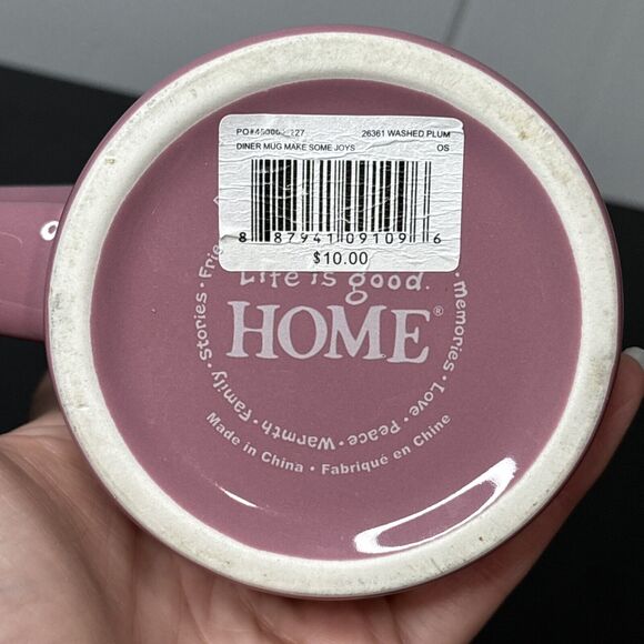 LIFE IS GOOD HOME HEAVY DINER COFFEE MUG 12 OZ "MAKE SOME JOYS" COOKING - Picture 6 of 6